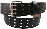 3 Grommet Holes Belt 100% Top Grain One Pc. Leather, up to Size 54, Made in USA ...