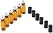 5ml Amber Glass Roll on Refillable Bottles Sample Vial with Metal Ball for Lab,Fragrance Essential Oil Blend,Aromatherapy,Perfume and Lip Balms,Facial Serum,Eye Serum-6 Pack- Perfect Size for Travel.