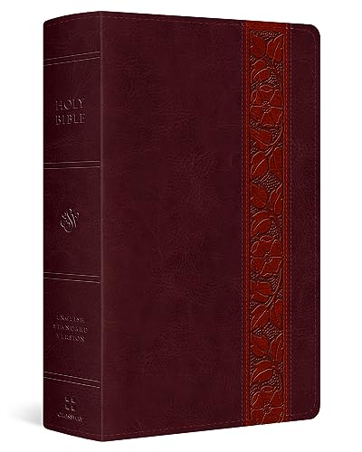 ESV Large Print Personal Size Bible, Red Letter (TruTone, Mahogany, Trellis Design): Holy Bible, English Standard Version