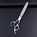 Purple Dragon Professional 7/8.0 inch Flexible Lacquer Black Handle Pet Grooming Hair Cutting Scissor and Dog Chunker Shear - Japan 440C Stainless Steel Perfect for Pet Groomer (A-Chunker-7.0)