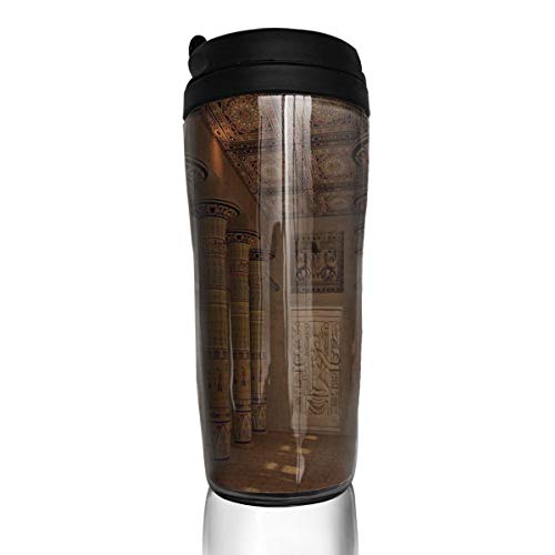 Bei Tang Coffee Cup Ancient Egypt Travel Tumbler Insulated Leak Proof Drink Containers Holder Trendy 12 Ounces