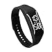 Creazy Fashion LED Sports Running Watch Date Rubber Bracelet Digital Wrist Watch (Black)