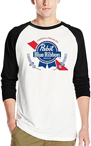 Pabst Blue Ribbon Men's Baseball Tee XXXL White