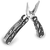 ALL ING Suspension Multi-Plier Multitool Pliers Portable Electrical Tool Folding Pocket Size Non-slip Pincers Black 24-in-1