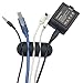 9 Pack Cable Clips Drops 3M Self Adhesive Cord Management System, Multipurpose Organizer for Desktop & Computer Messy Wires, TV, USB Charging and Audio Cord
