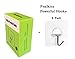 Fealkira Adhesive Wall Hooks 13.2lb(Max) Utility Stainless Steel hook for Towel Bathrobe Coats,Bathroom Kitchen Waterproof and Oilproof Nail Free Transparent Heavy Duty Wall hook & Ceiling Hanger(6pcs