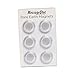 ECR4Kids Round Magnets for Dry Erase Board, Glass Whiteboard, Bulletin Board, Refrigerator - Rare Earth Neodymium Magnet, Clear (6 Pack)