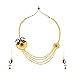 Dancing Girl Women's Traditional Bridal India Peacock Motif Necklace Set ORNE0137MG