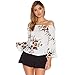 Blackobe 2017 Fashion Summer Women's Flower Print Flare Sleeve Irregular Tops T Shirt