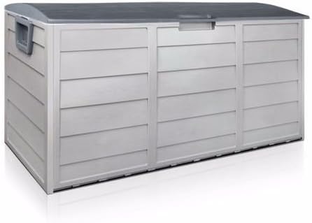 Outdoor Plastic Patio Deck Box All Weather Large Storage Cabinet Container Organizer