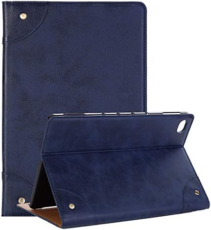 MediaPad M5 Lite 10.1 Case, YiMiky PU Leather Wallet Case with Card Holder Book Style Lightweight Folio Cover Stand Smart Case Cover for Huawei MediaPad M5 Lite 10.1 Inch 2018 Release - Blue
