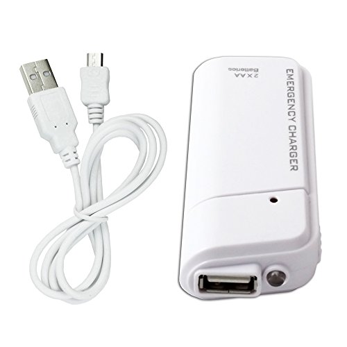 Fenzer White Micro USB Data Sync Charger Cable Portable Battery Extender for LG UN270 Attune UN200 Saber UN430 UX280 Wine 2 III UN610 Mystique US760 Genesis US730 Splendor UX220 UX220C UX265 Banter