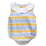 Ankola Newborn Jumpsuit,Sleeveless Doll Collar