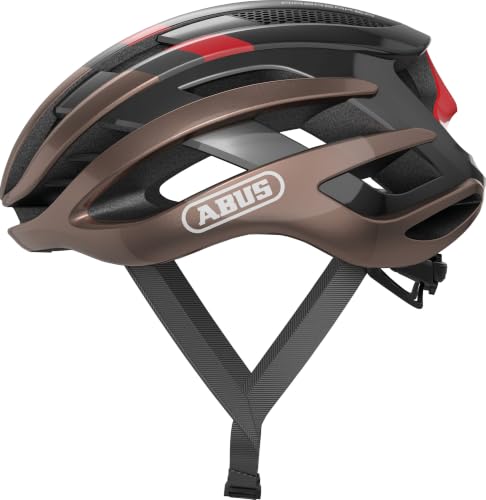ABUS Rennradhelm AirBreaker - High-End Fahrradhelm für den professionellen Radsport - Damen und Herren - Kupfer/Rot, Größe S, Kupfer/Rot (metallic Cop