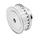 uxcell Aluminum XL 24 Teeth 6mm Bore Timing Belt Idler Pulley Flange Wheel for 10mm Belt 3D Printer CNC