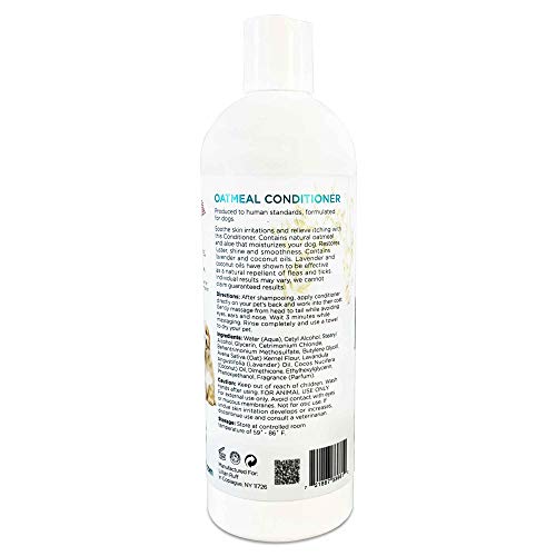 Lillian Ruff Dog Oatmeal Conditioner Lavender Coconut Scent for Itchy