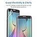 JETech Screen Protector for Samsung Galaxy S6 Edge, TPE Ultra HD Film, Full Screen Coverage, 2-Pack