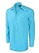 Men's Dress Shirt, Tie & Hanky Set-Turquoise XL (17-17.5) Neck 34/35 Sleeve