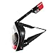 FishEye 180° Full Face Snorkel Mask - (Red/Black, L/XL) Tubeless Design Using Superior Dry Snorkel Technology. Anti-Fog, Anti-Leak, Snorkeling Mask with Larger Viewing Area.