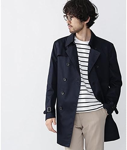 Amazon ナノ ユニバース ライブラリー メンズ Nano Universe Library 予約商品 17awドレス T Cシャンブレーダブルトレンチコート ネイビー 48 コート ジャケット 通販