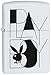 Zippo Matte Playboy Black Lighter (White, 5 1/2x 3 1/2-Cm)