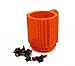 La Tartelette Build-On Brick Coffee Mug (Orange) - 12 oz