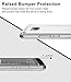 Style4U HTC U11 Case, HTC Ocean Case, Scratch Resistant Shock Absorbent Ultra Slim Transparent Crystal Clear PC Back TPU Bumper Protective Case Cover for HTC U 11 with 1 Ring Holder Kickstand (Clear)