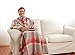 The Original Snuggie - Super Soft Fleece Blanket With Sleeves And Pockets - Red Plaid