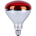 250 Watts Heat Lamp Bulbs, R40 Brooder Heat Lamp Bulbs for Chickens, Infrared Reflector Heat Bulbs for Brooder Heater, Incandescent Heating bulb for Chicks, Pet, Light Therapy, Bathroom, Food (1 Pack)