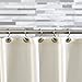 BINO | Shower Curtain Hooks - Brushed Nickel - Set of 12 | Hooks Shower Curtain | Shower Curtain Rings Hooks | Rust Proof Shower Curtain Hooks | Bathroom Shower Hooks For Curtain | Bathroom Essentials