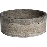 Cylindrical Natural Stone Vessel Sink - Antico Travertine 16"x6"