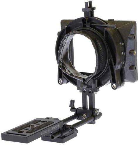 Cavision 3x3 Mattebox Package for DSLR Camera, Includes 3x3 Hard Shade Matte Box, 85mm Donut Lens Adapter Ring, RS-816 8mm Light Weight Rod Support System