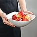 TGLBT 3 Packs Salad Bowls Large Serving Bowl Porcelain,White, Stackable