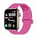 VATI Sport Band Compatible for Apple Watch Band 38mm 40mm, Soft Silicone Sport Strap Replacement Bands Compatible with 2019 Apple Watch Series 5, iWatch 4/3/2/1, 38MM 40MM M/L (Hot Pink)