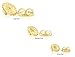 14k Yellow Gold Earring Back Replacement Secure Comfortable Ear Locking Tension Grip Tight Nut (Large)