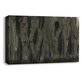 Canvas Wall Art Abstract Ink Feature Painting Artwork for Home Prints Framed - 12x18 inches