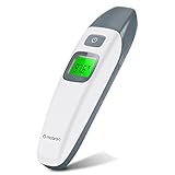 Mcaron Medical Forehead and Ear Thermometer for Baby, Kids and Adults - Infrared Digital Thermometer with Fever Indicator - CE and FDA Approved