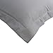 Colourful Snail 400-Thread-Count 100-Percent Cotton Duvet Cover Set, Includes Duvet Cover and 2 Matching Pillow Shams, King, Sage Grey