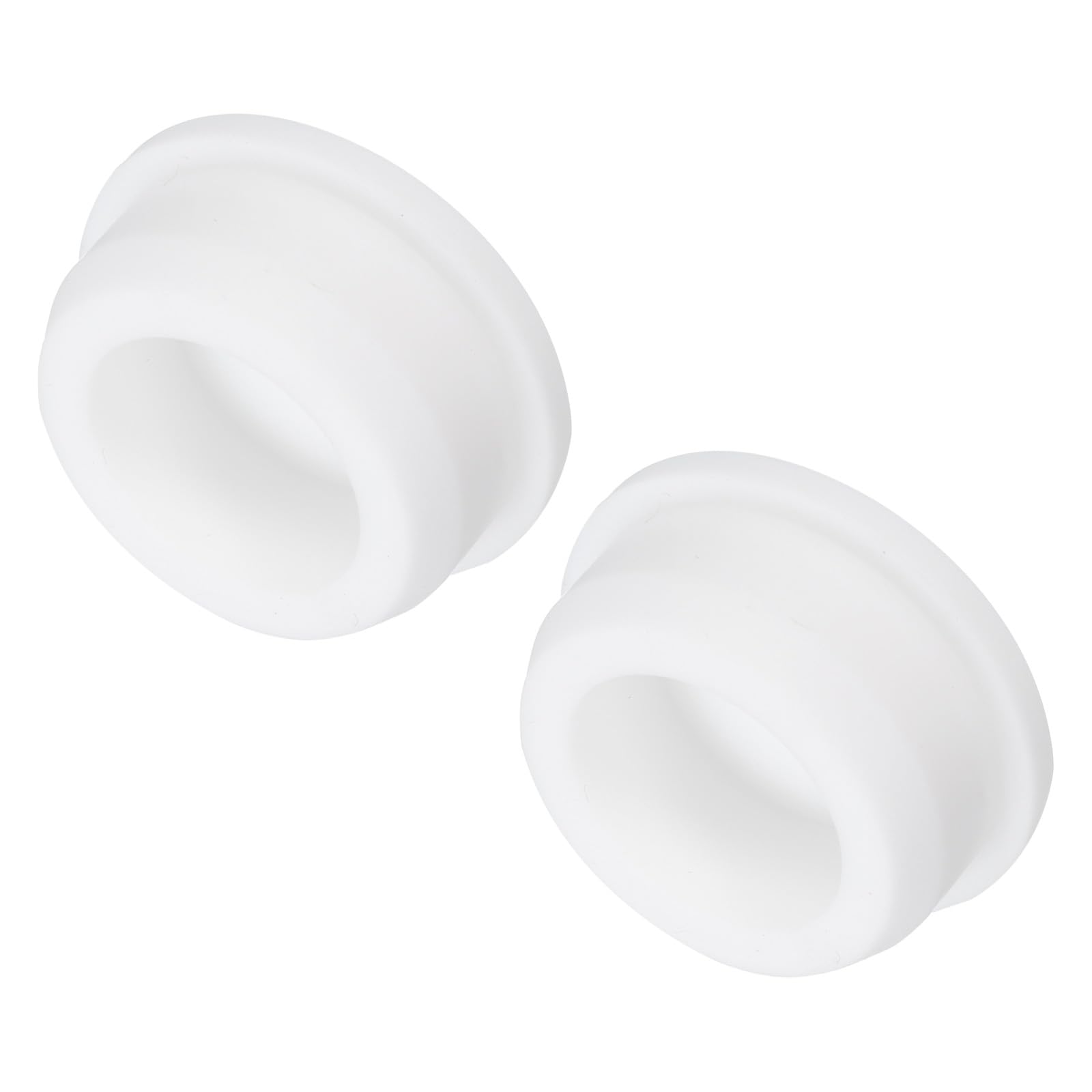 Photo 1 of MECCANIXITY High Temp Silicone Plug Mount Dia 33mm/1.3 Inch T Shaped Rubber Stopper Hole Plugs for Powder Coating Plating Waterproof Sealing Plugs White Pack of 2(OD 38mm/1.5 Inch)
