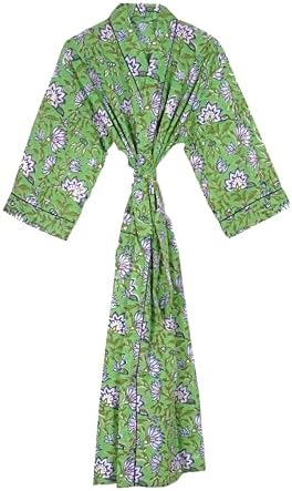dressing gown cotton on body Thom Sweeney - Charcoal Brushed Cotton Dressing Gown