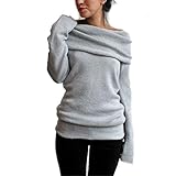 Women Blouse,Haoricu 2016 Fall Women Long Sleeve Slim Sweater Long Pullover Sweatshirt Shirt