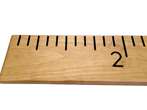 Engraved Wooden Ruler Growth Chart: Nursery Decor, Baby Shower Gift, Quality Family Heirloom