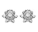 Amlong Crystal 3 inch Clear Lotus Candlesticks Holder, Set of 2