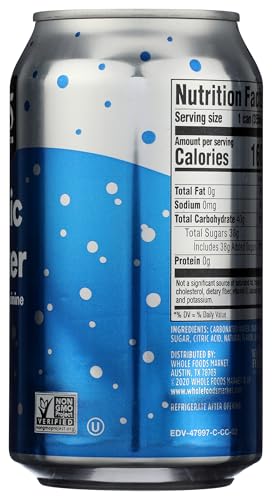 365 BY WHOLE FOODS MARKET, TONIC WATER, 12 FL OZ (PACK OF 6)