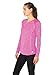 RBX Active Women's Striated L/S Lightweight Crew Neck Base Layer Running Tee Shirt