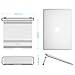 OMOTON Laptop Stand, Adjustable Multi-Angle Aluminum Notebook Computer Stand, Fits MacBook and Laptops up to 17 inches, Silver