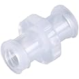 BleedZone Syringe Luer Lock Connector - 25x Female Luer Lock Adapter - PP Polypropylene Medicine Syringe Adapter Coupler with Luer Lock Fittings for Lab Syringes to Syringe Bottle Adapter Transfer