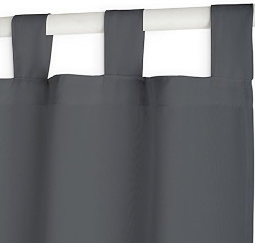 Today 257201 Paws Curtain Polyester 140 x 260cm, polyester, Canon de fusil/Gris Anthracite, 140x260 cm