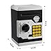 Qwifyu Piggy Bank for Boys Girls, 4 5 6 7 8 9 10 Year Old Girl Boy Birthday Gift Ideas, Electronic Password Money Saving Box ATM, Great Gift Safe Bank Toys for Kids (Blackish Green)