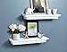 AHDECOR White Floating Shelves, Ledge Wall Shelf for Small Display Items with 4